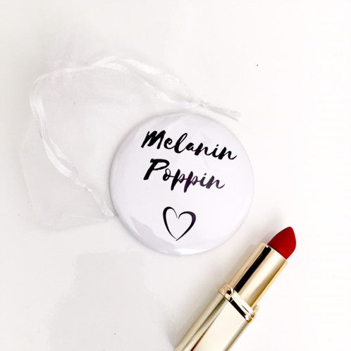 Nicola LeSpeare 'Melanin Poppin' Pocket Mirror